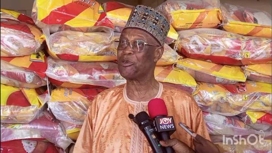 Chairman of NDC Council of Elders Donates Food to Support Party's Electoral Officers